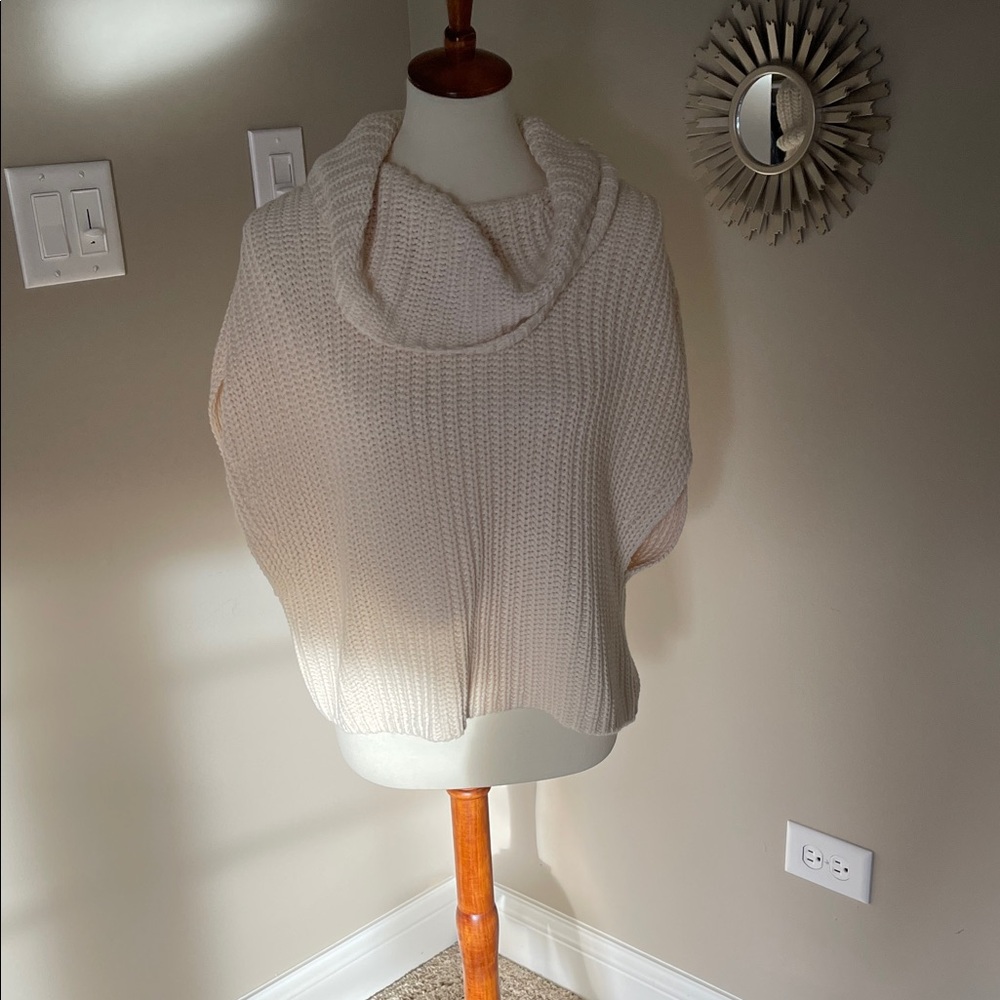525 America Cream Cowl Neck Sweater